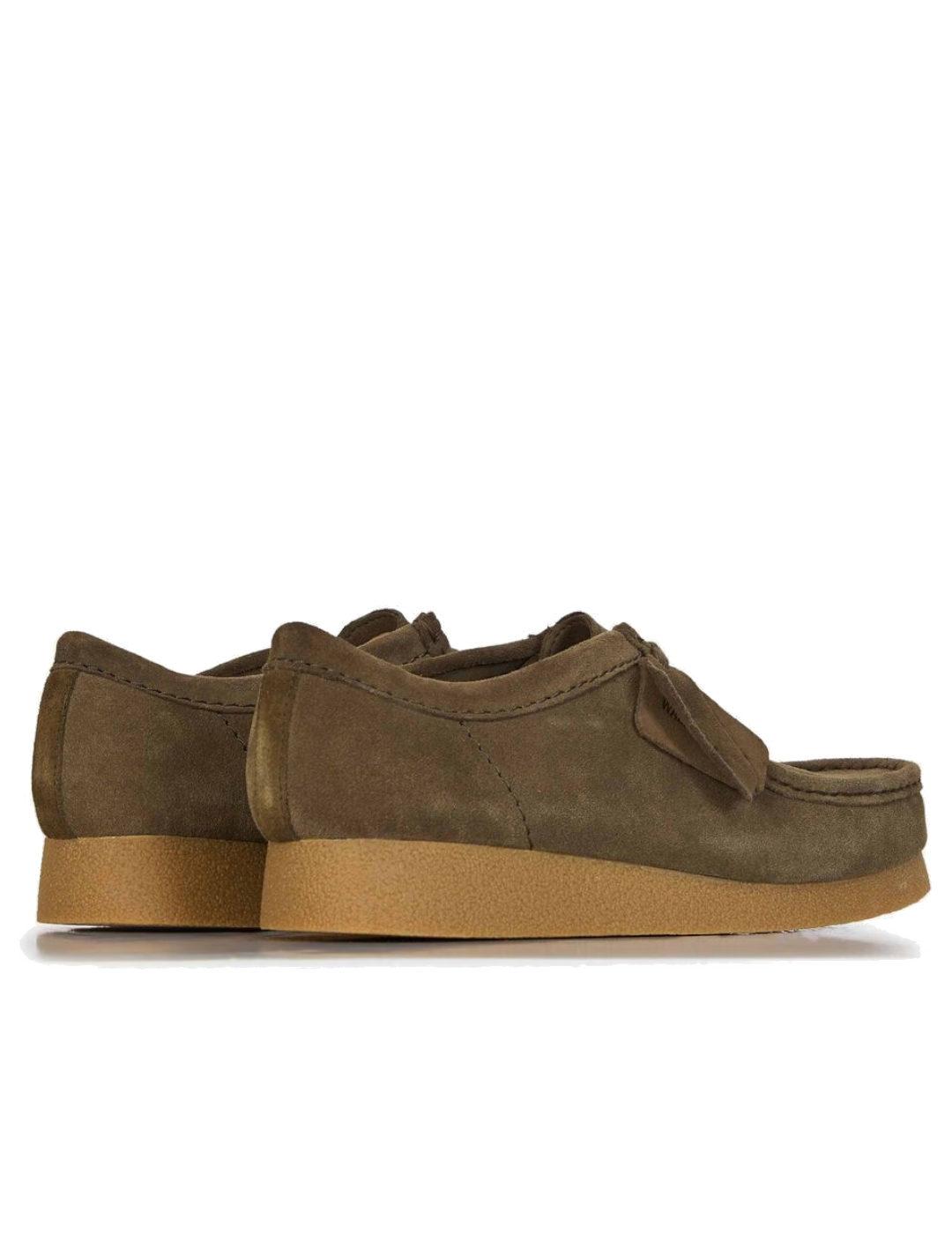 Clarks Wallabe Evo verde hombre