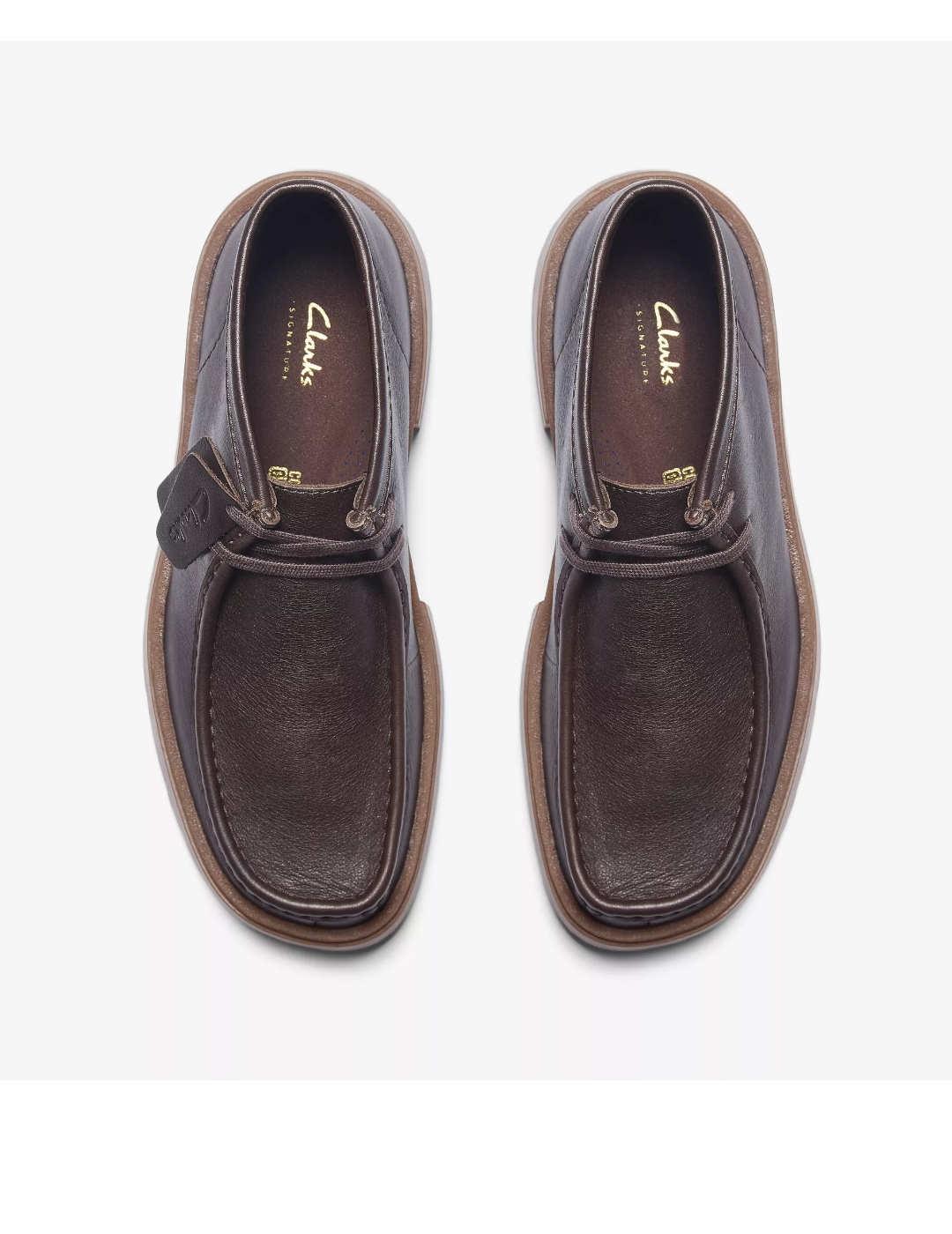 Botines Clarks Torview Hi Brown Leather hombre