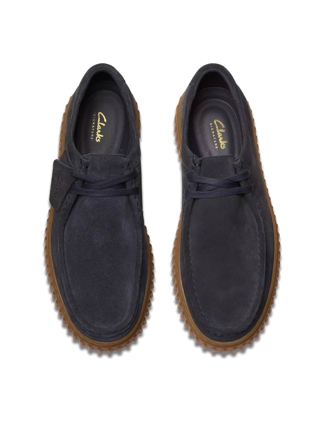 Wallabe Clarks Torhill Lo Navy Suede