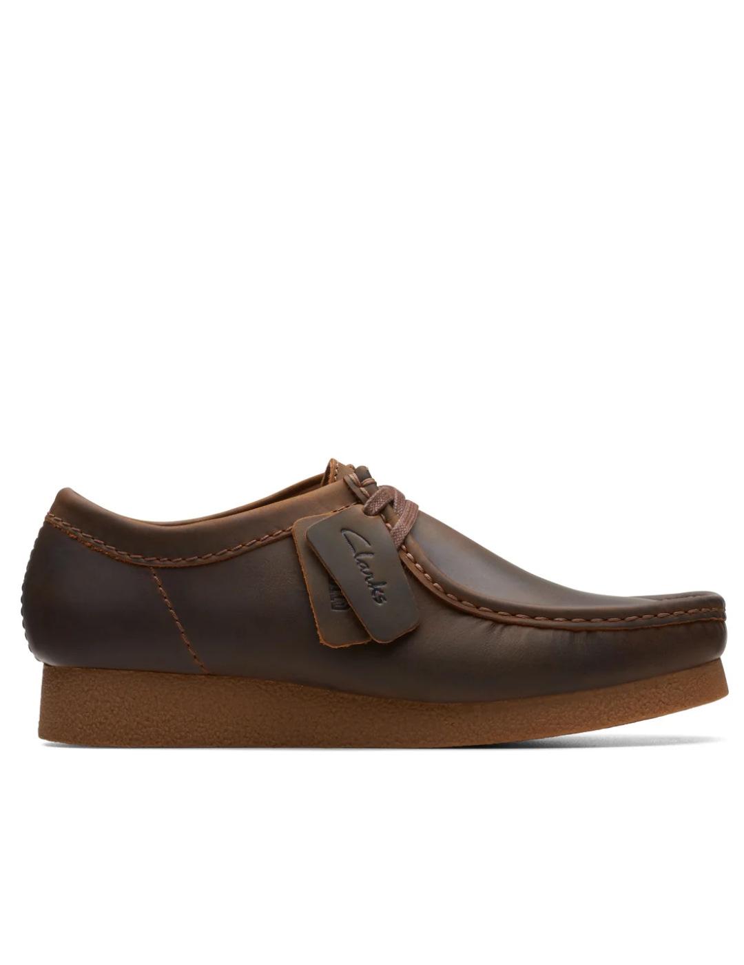 Wallabee Clarks EVO Beeswax marron