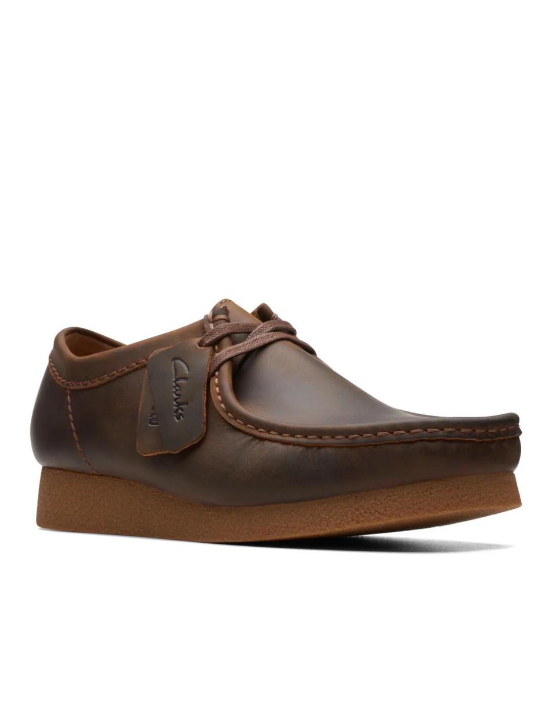 Wallabee Clarks EVO Beeswax marron
