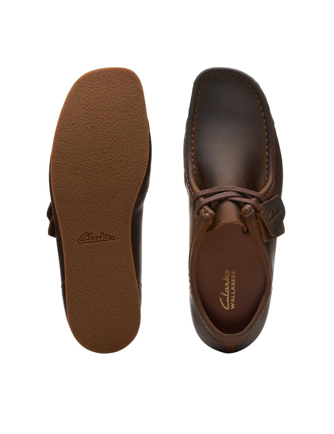 Wallabee Clarks EVO Beeswax marron
