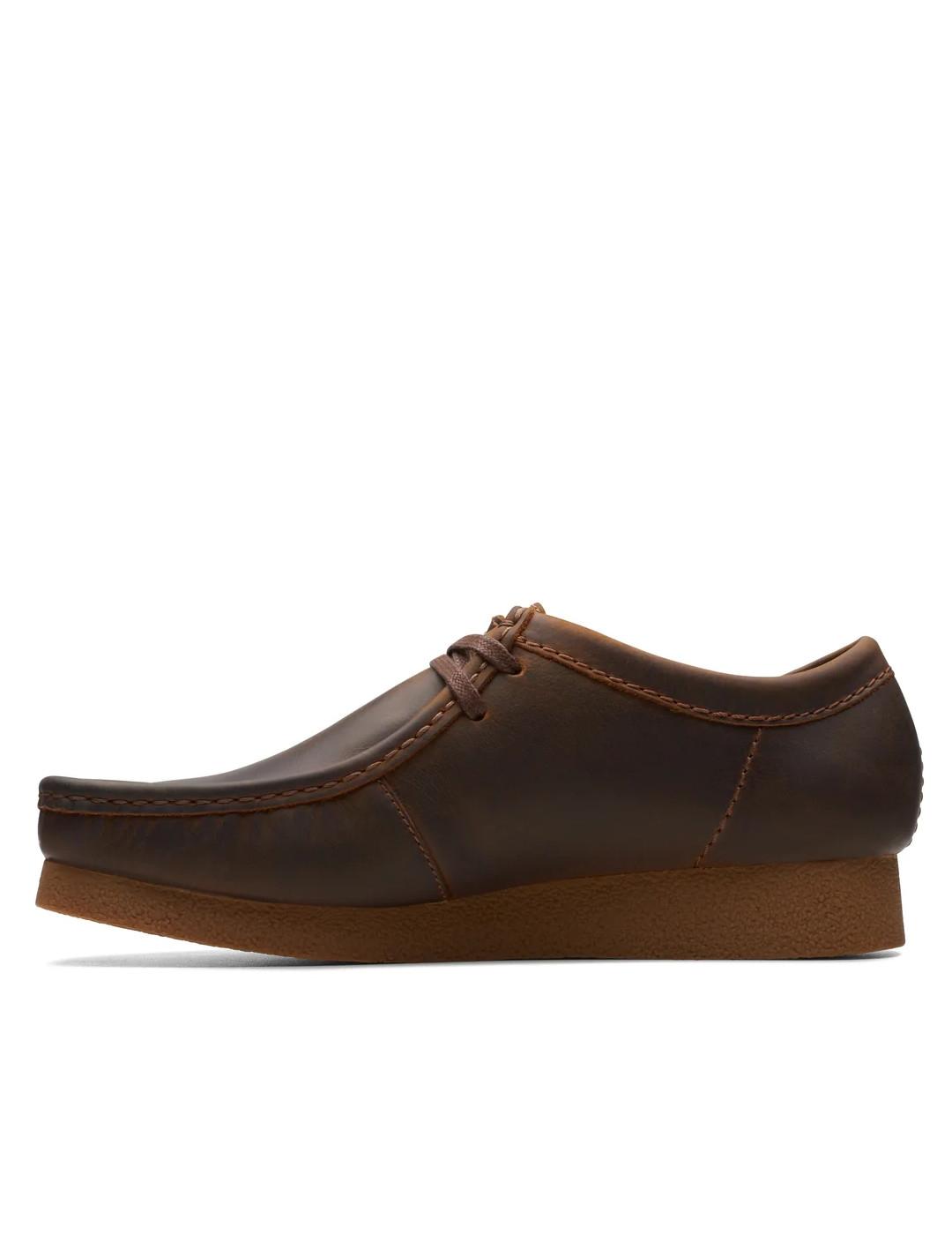 Wallabee Clarks EVO Beeswax marron