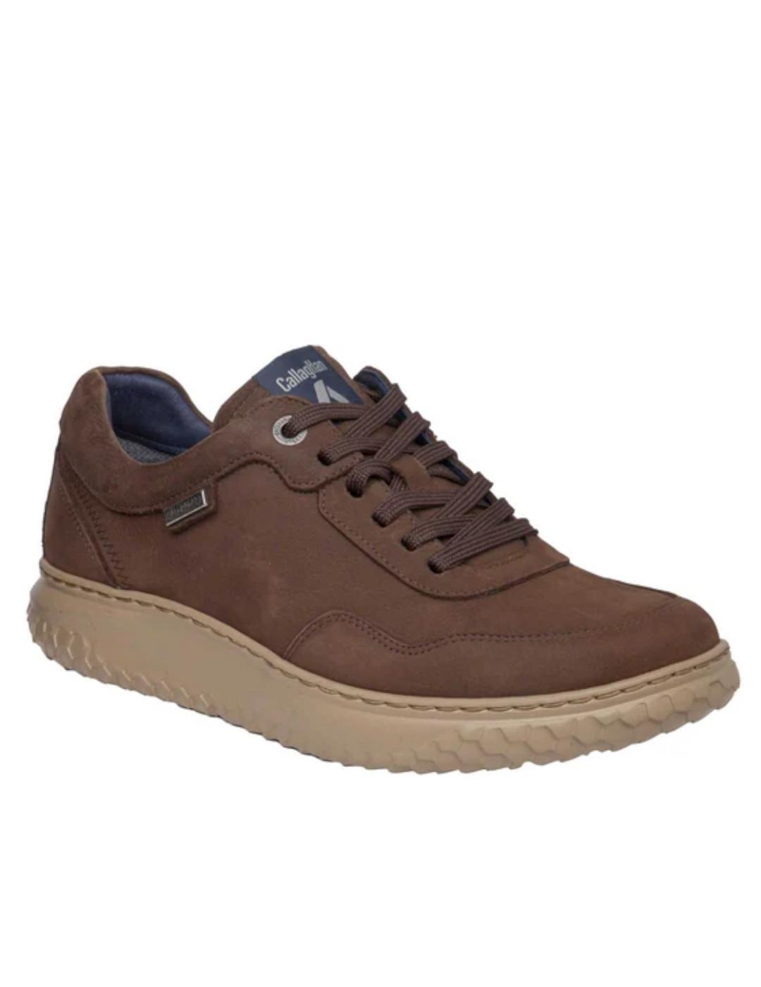 Zapato Callaghan marron waterproof hombre