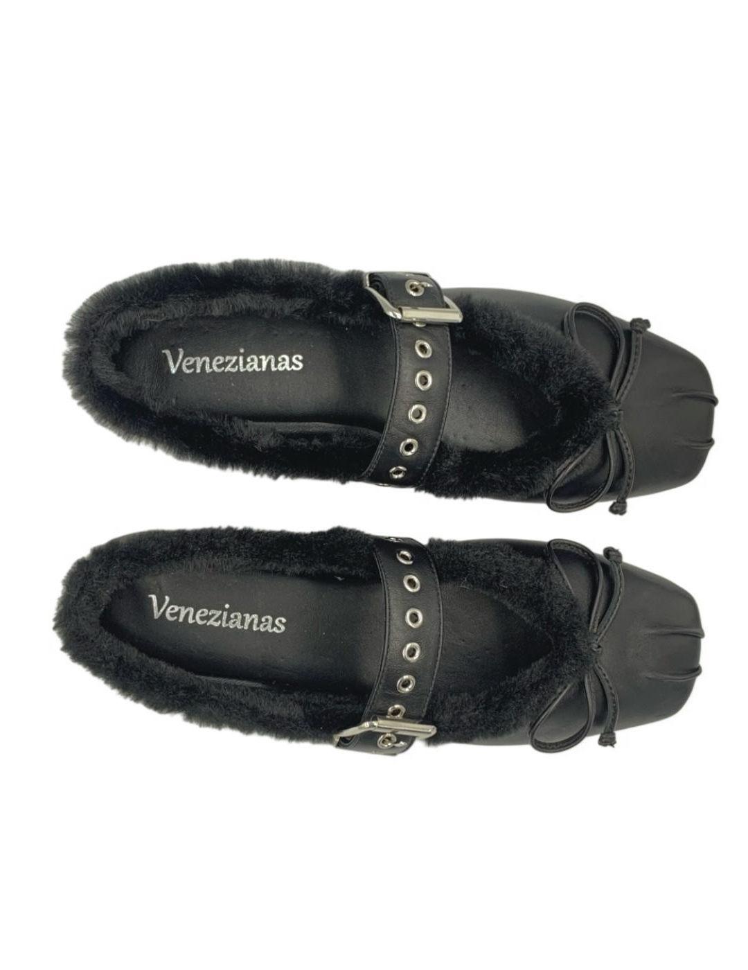 Bailarina Venezianas con pelo en negro mujer