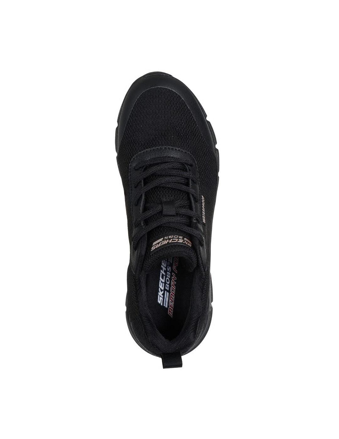 Deportiva Skechers bobs waterproff en negro