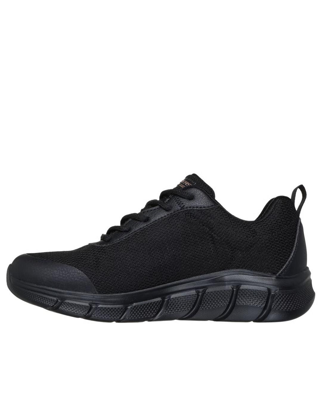 Deportiva Skechers bobs waterproff en negro