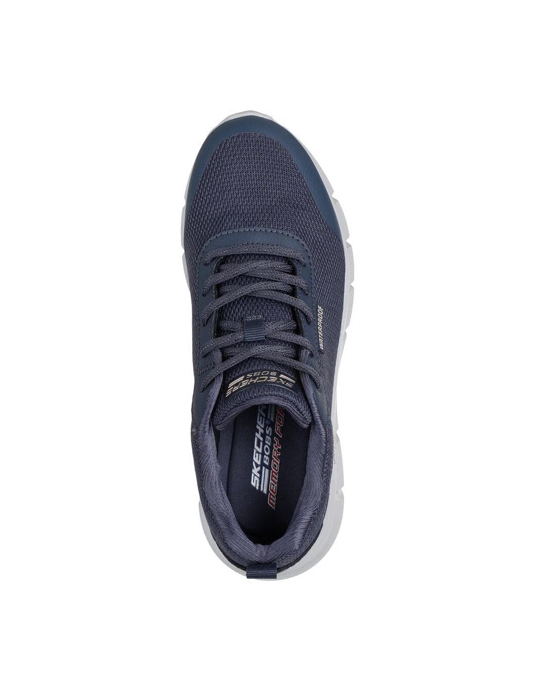 Deportiva Skechers waterproof bobs azul