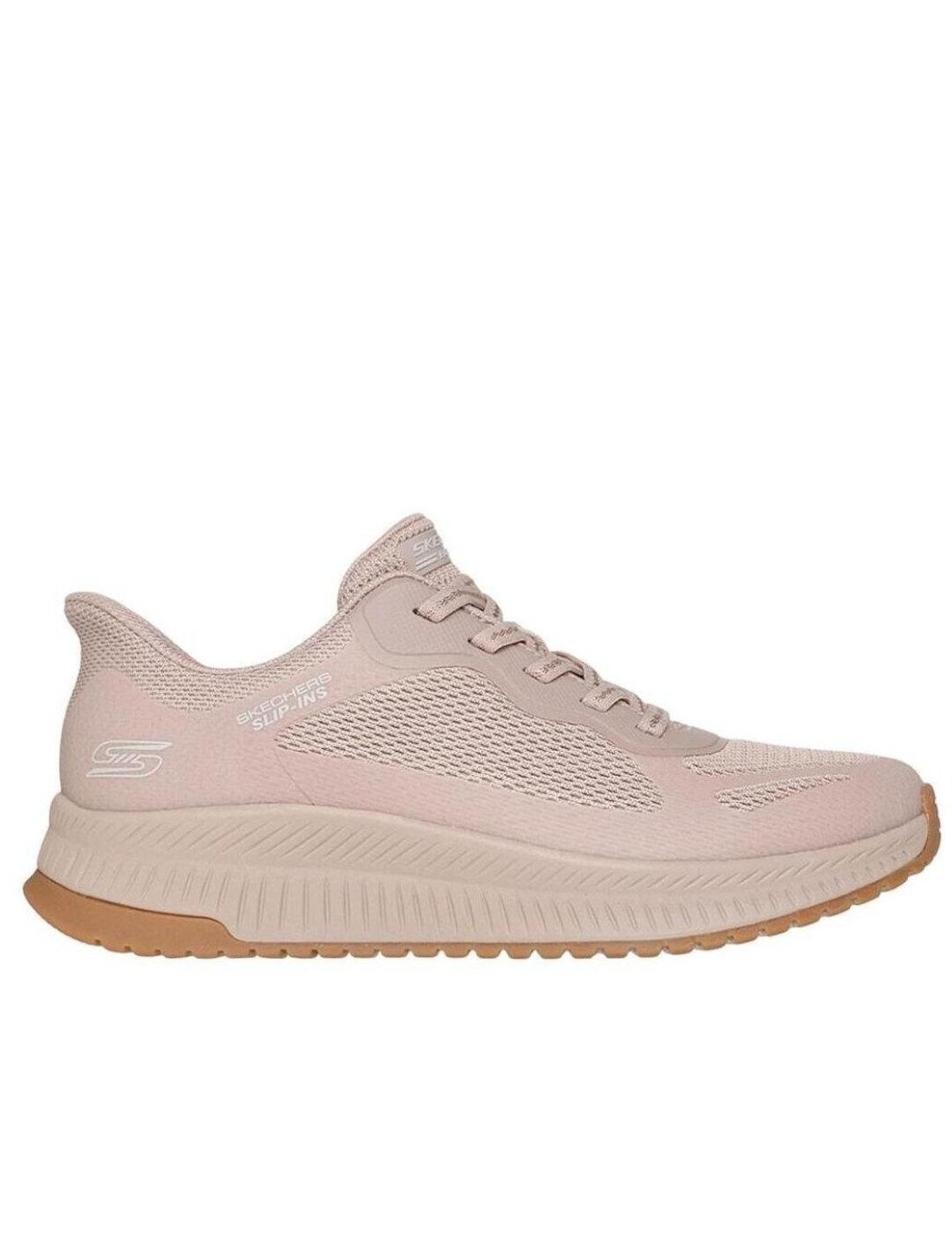 Skechers Slipins en rosa mujer bobs squad 4
