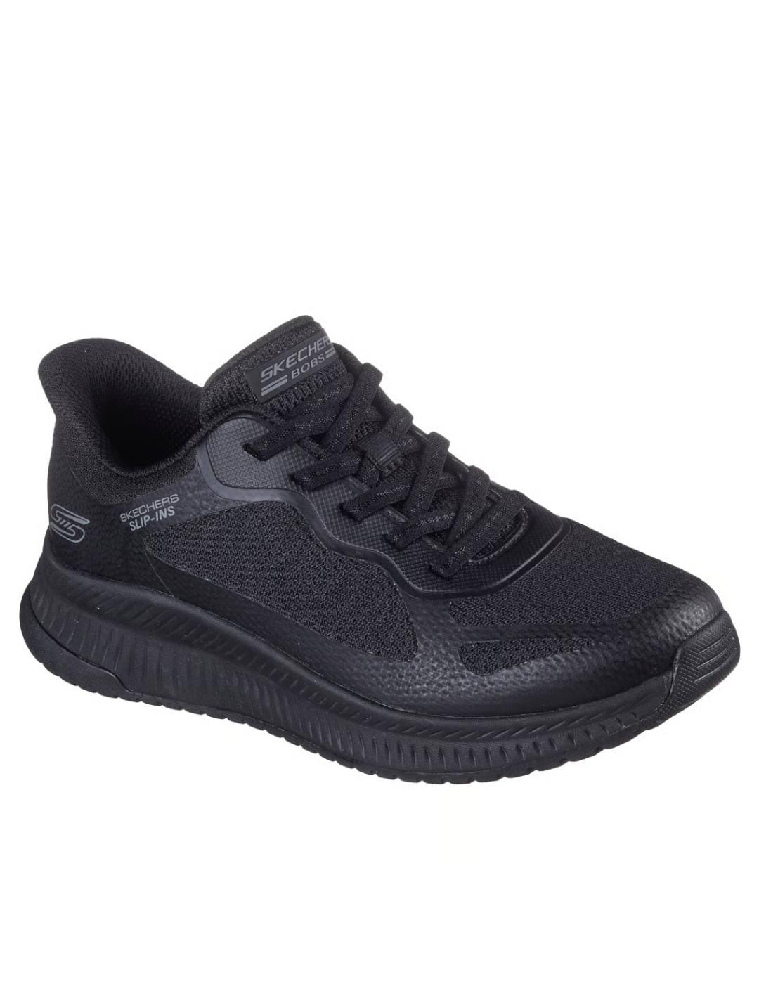 Skechers Slipins Bobs en negro mujer 117740