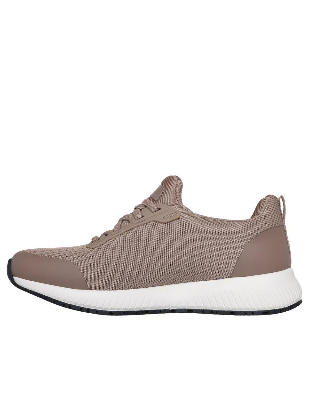 Deportiva de trabajo Skechers en taupe mujer 77222