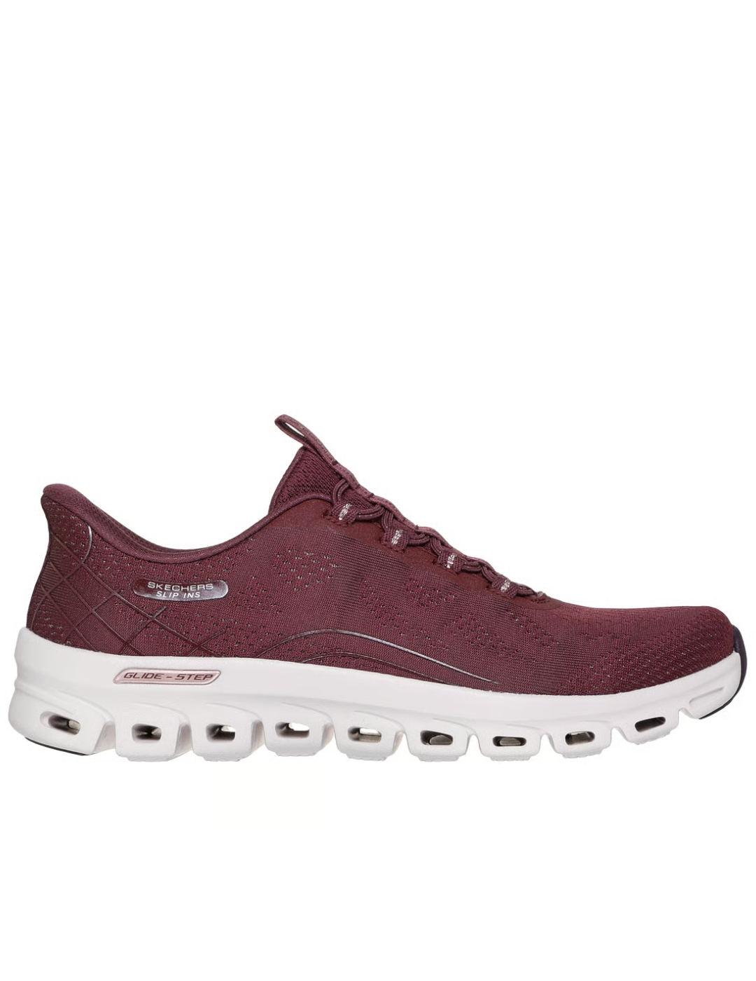 Skechers Glide-Step Elevate en granate mujer 