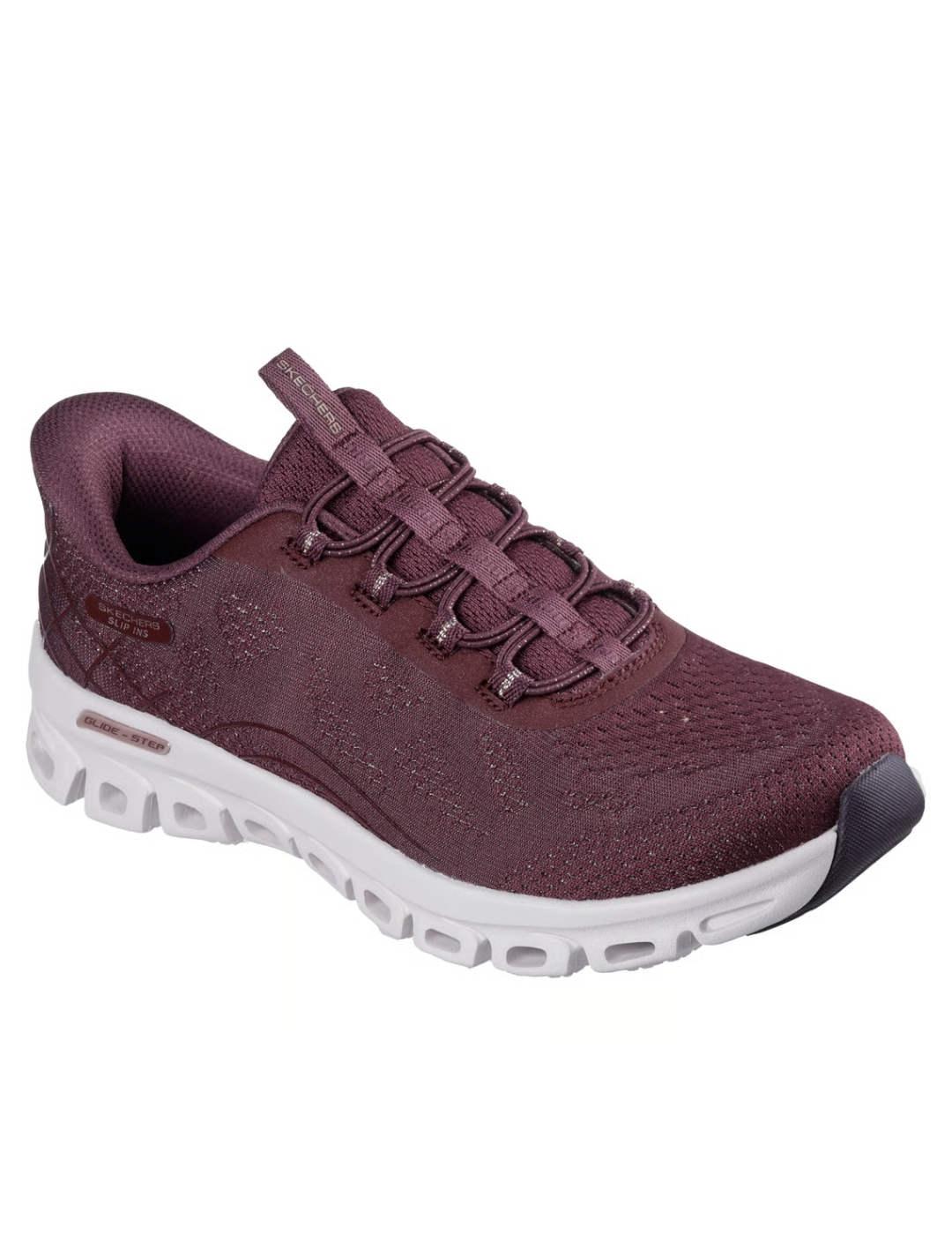 Skechers Glide-Step Elevate en granate mujer 