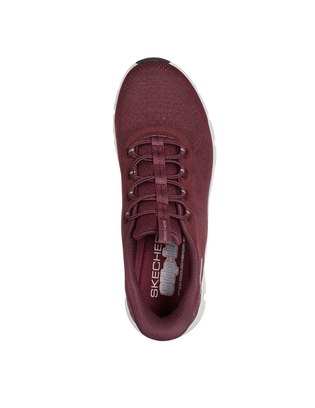 Skechers Glide-Step Elevate en granate mujer 