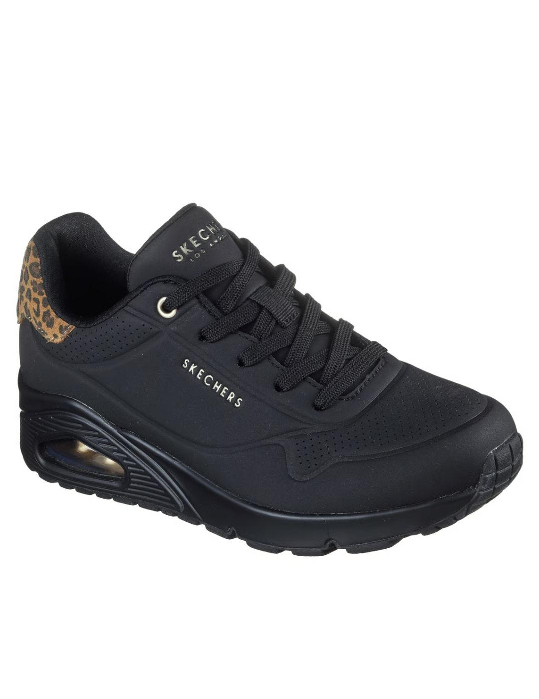 Deportiva Skechers Street Uno leopardo mujer