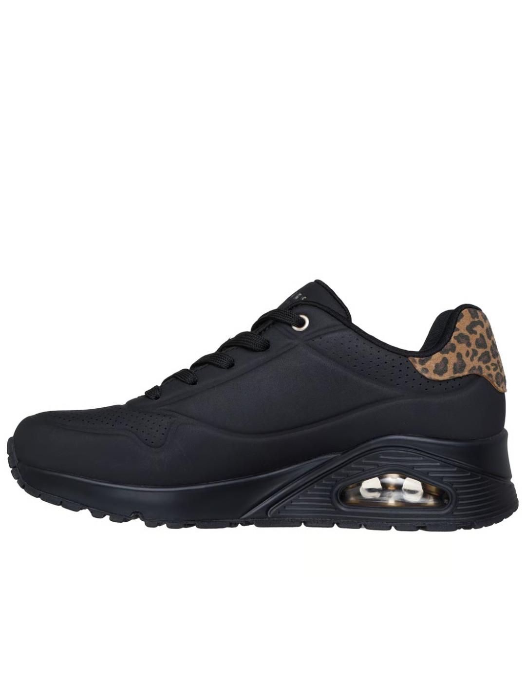Deportiva Skechers Street Uno leopardo mujer