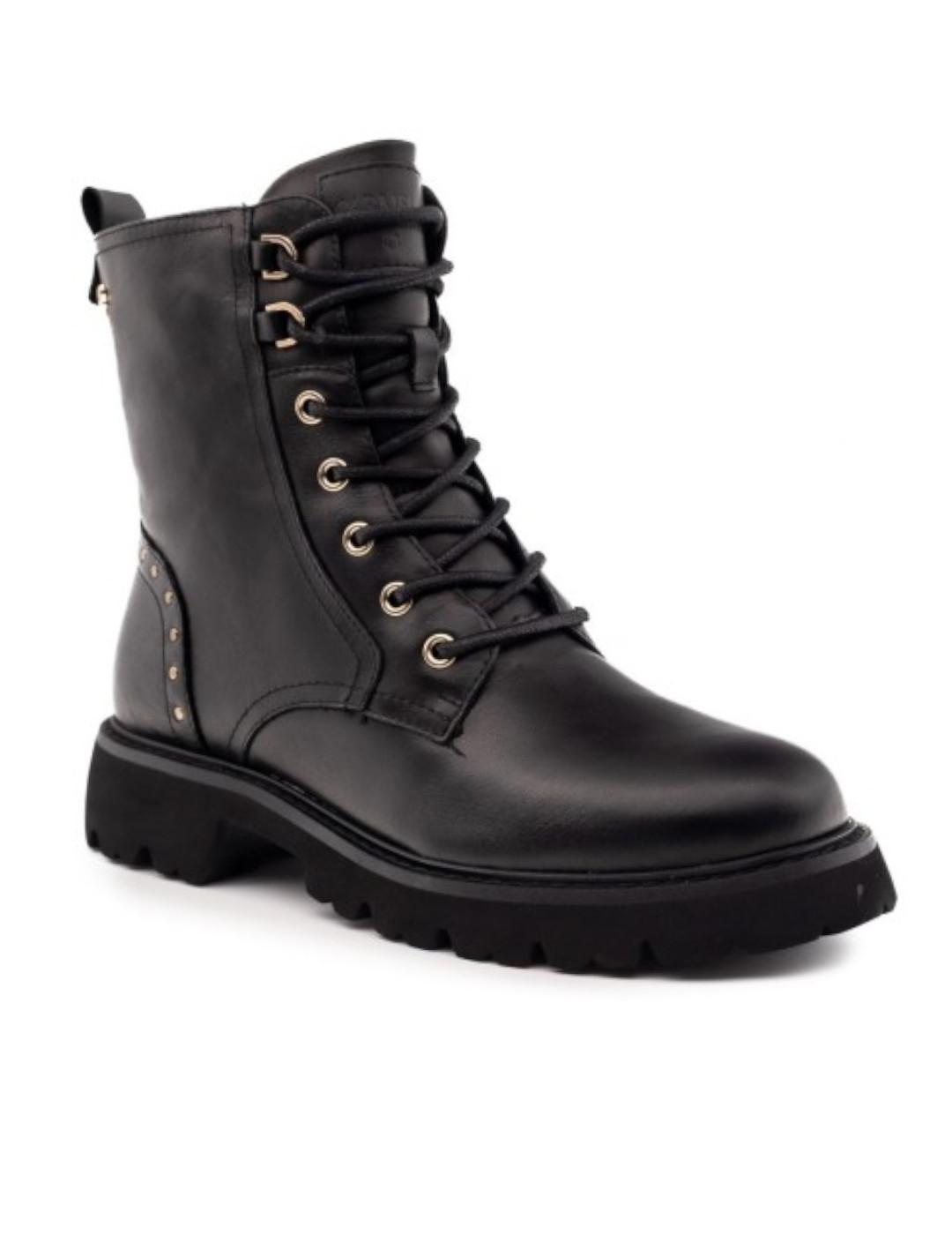 Botines militares Carmela en negro mujer
