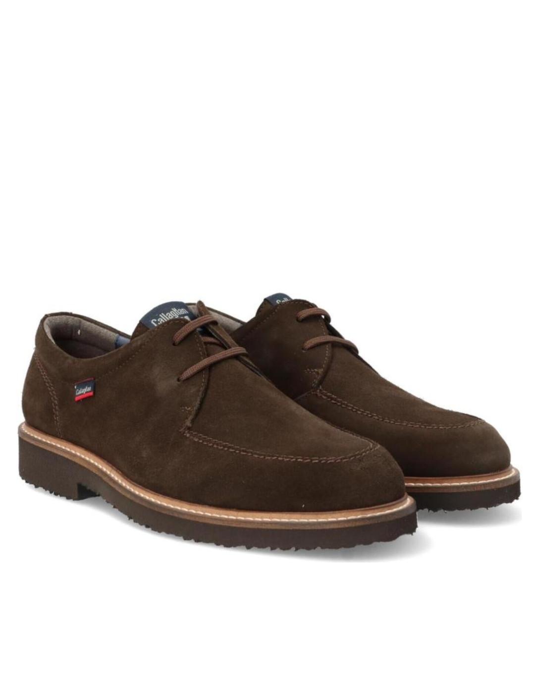 Zapato Callaghan con cordones en marron hombre