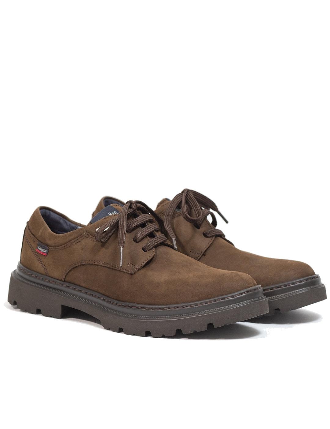 Zapato Callaghan impermeable marron hombre