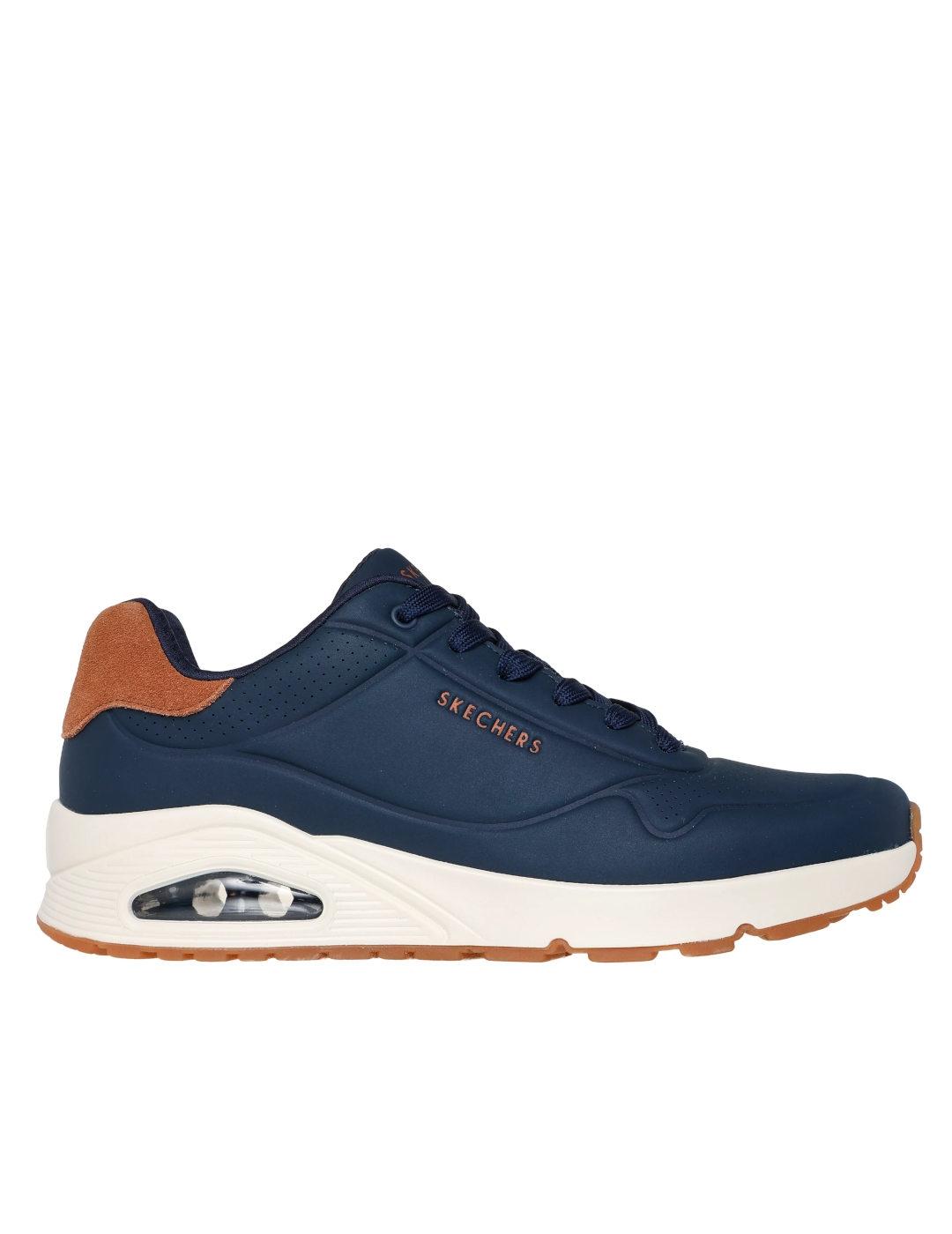 Deportiva Skechers UNO en azul hombre