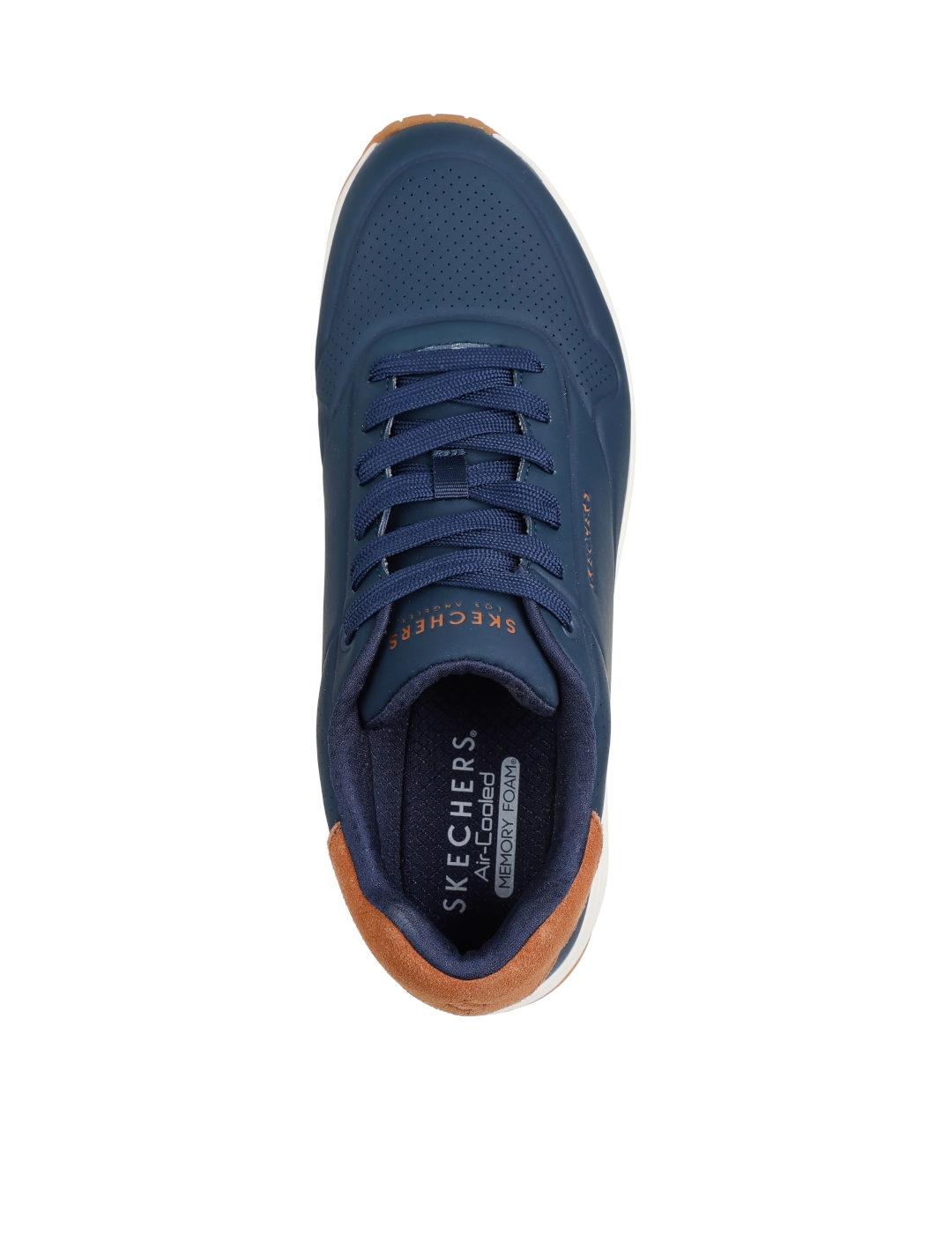 Deportiva Skechers UNO en azul hombre