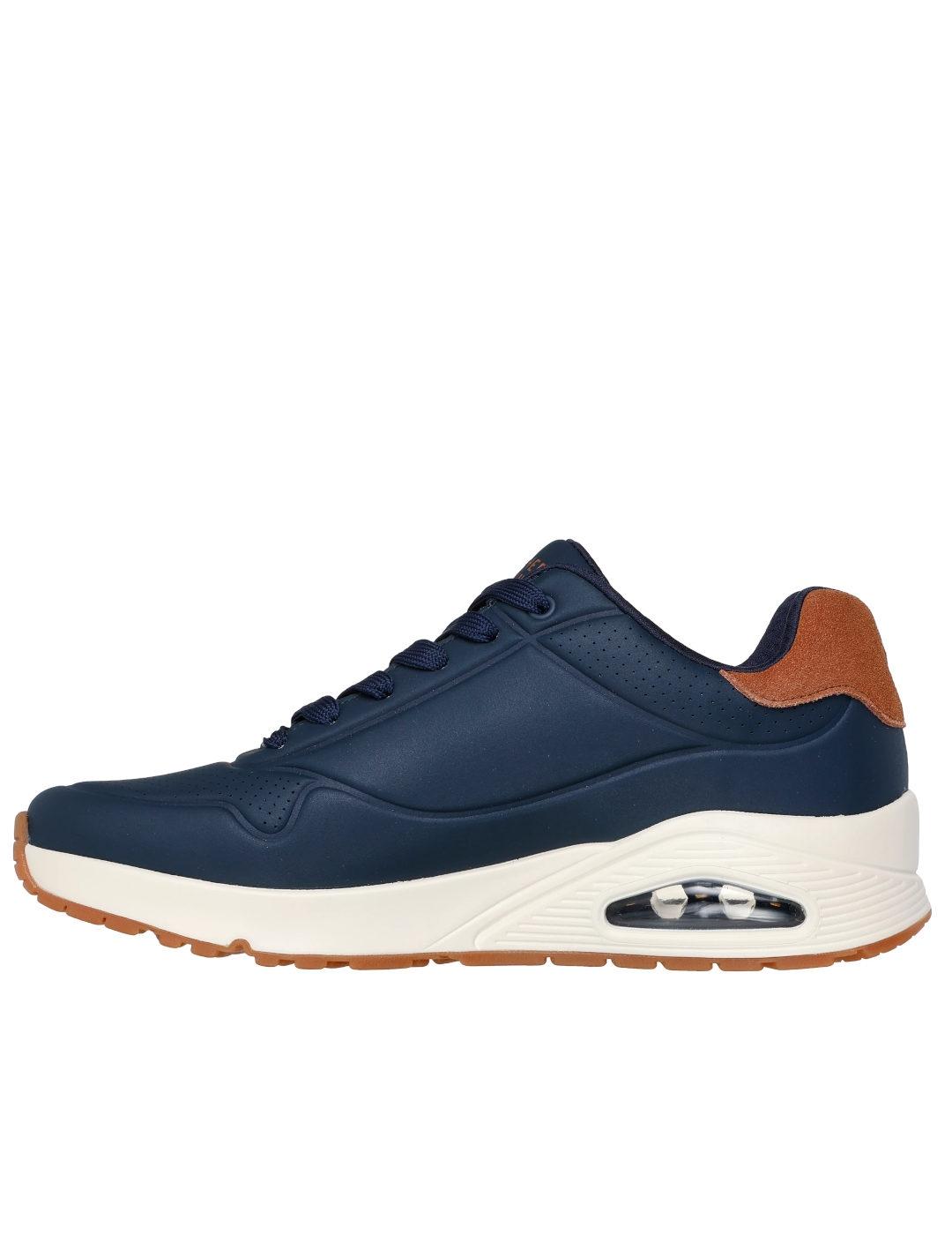 Deportiva Skechers UNO en azul hombre
