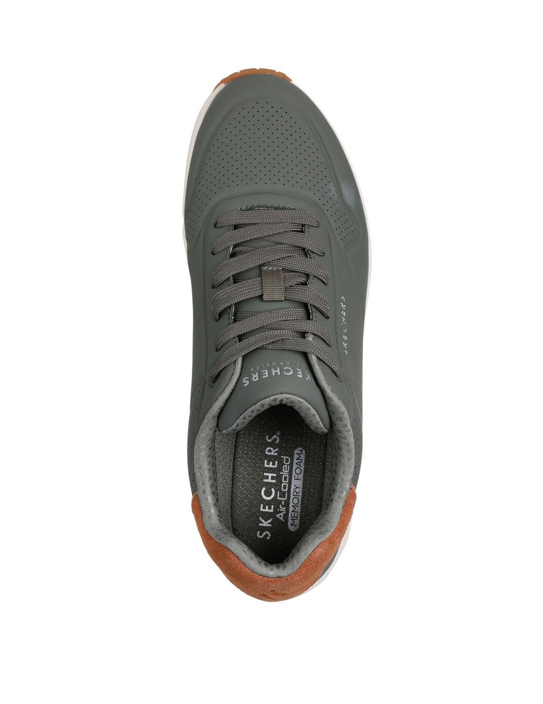 Deportiva Skechers con camara de aire en verde