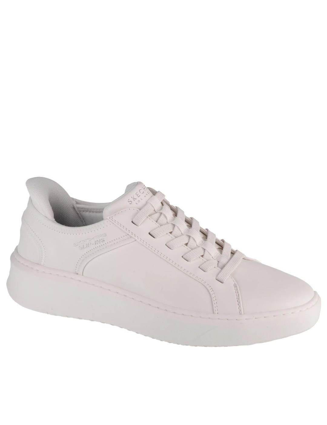 Sneakers Skechers en blanco slipins hombre
