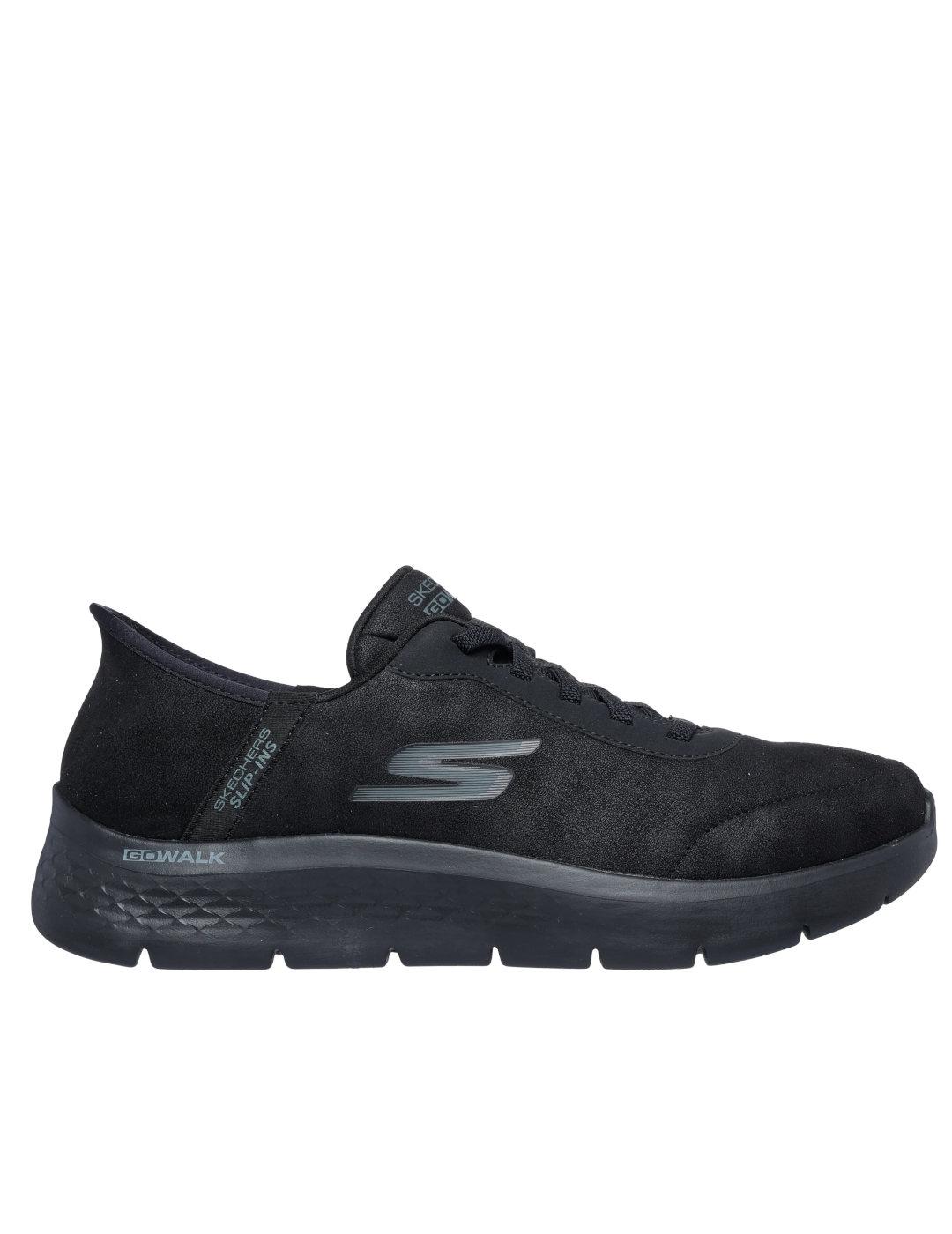 Deportivas con elasticos Skechers slipins negro