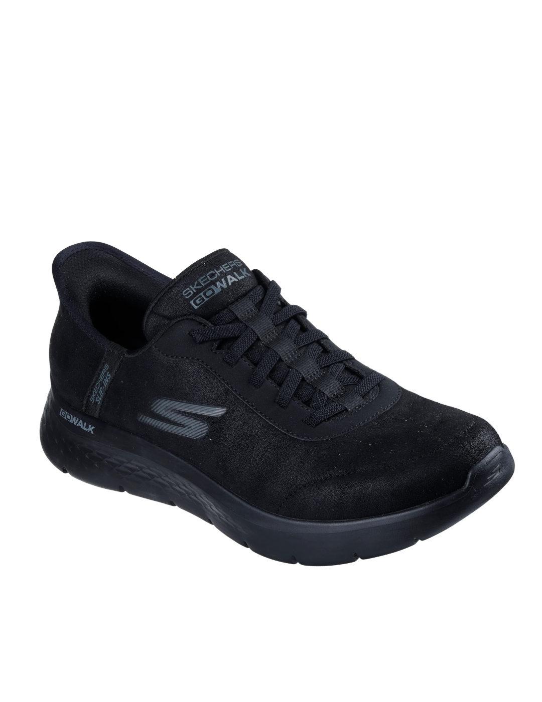 Deportivas con elasticos Skechers slipins negro