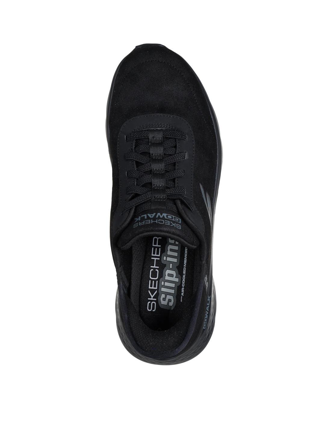 Deportivas con elasticos Skechers slipins negro