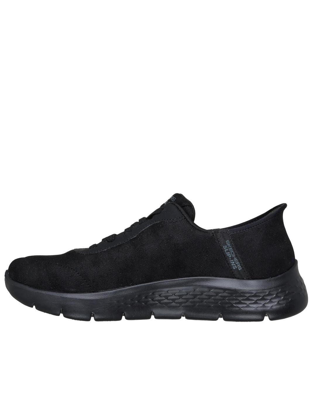 Deportivas con elasticos Skechers slipins negro