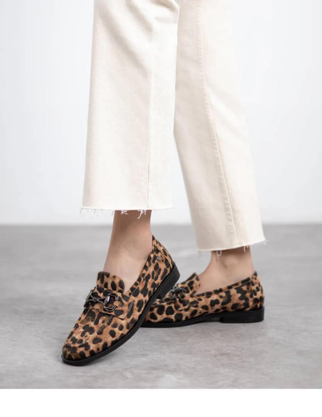 Mocasines Carmela leopardo animal print mujer