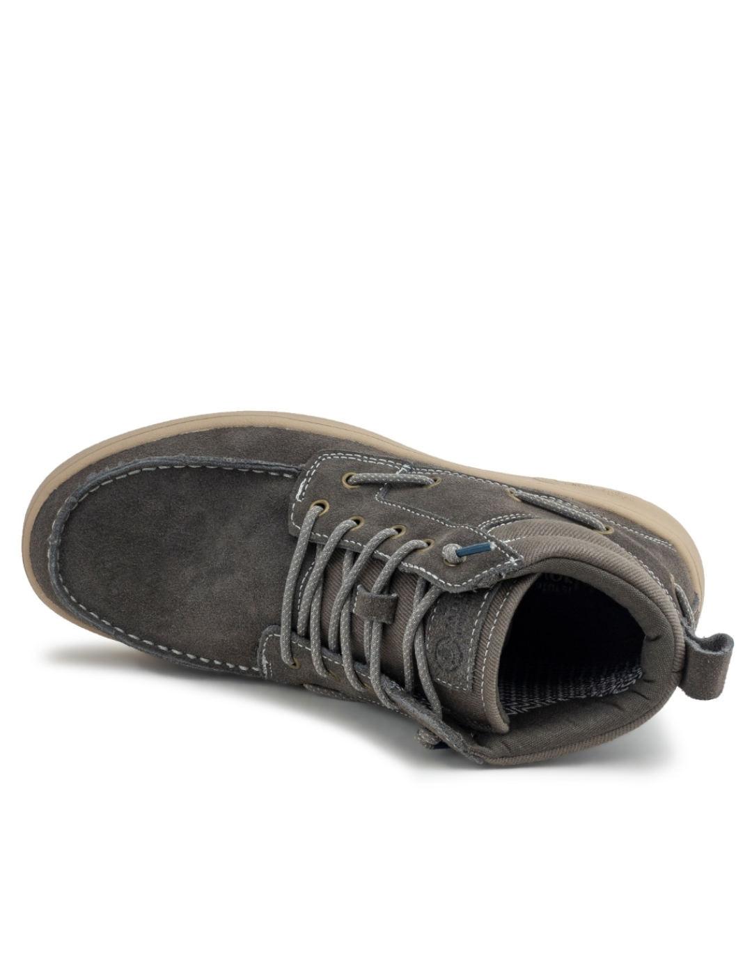 Botines estilo Nautico en gris Natural world