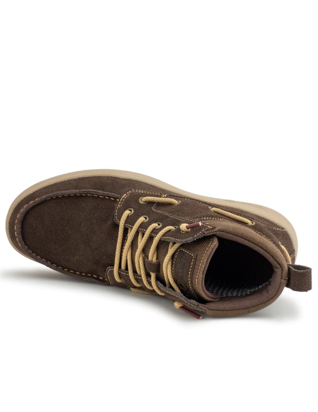 Botines marrones estilo nautico Natural world