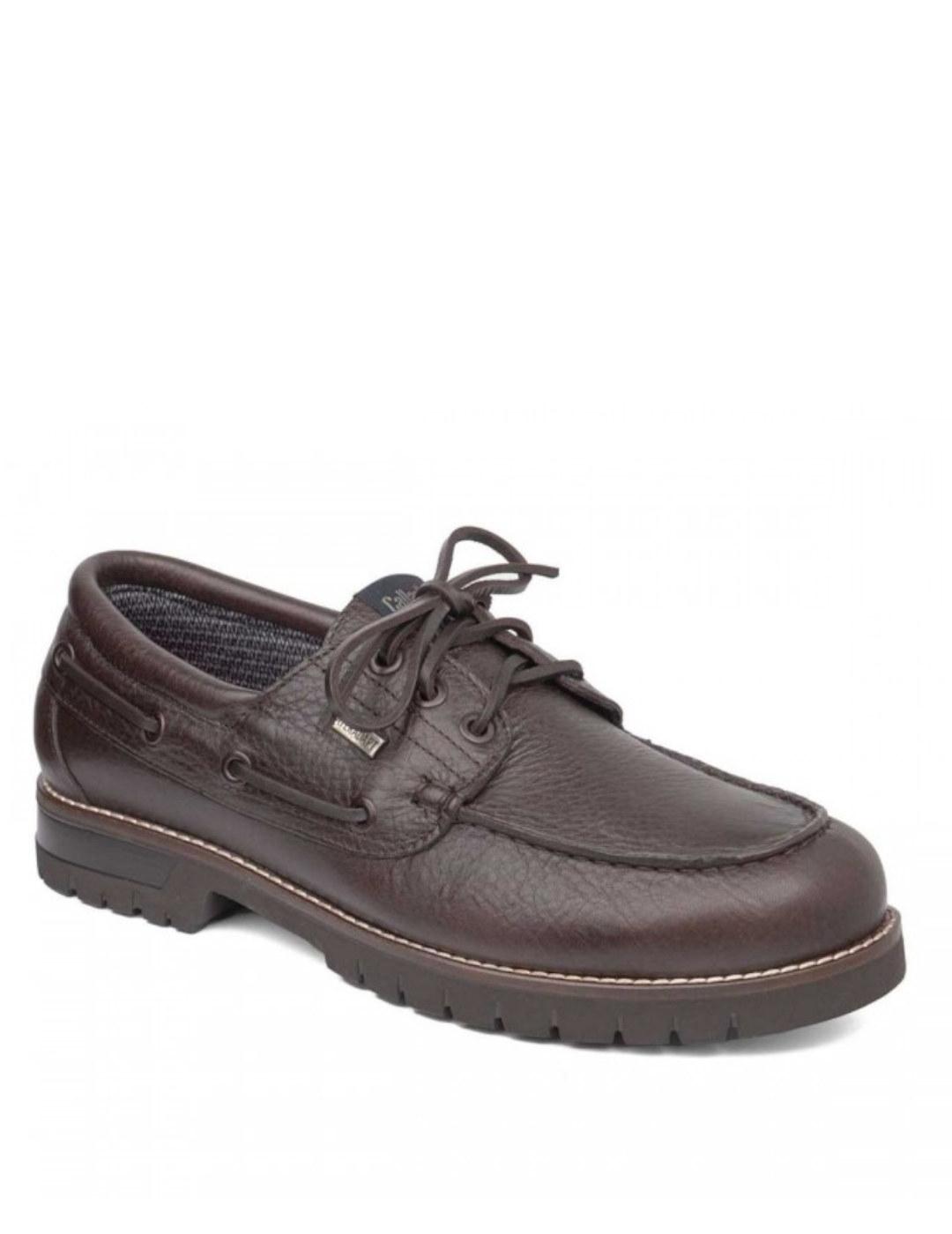 Nautico Callaghan en piel marron impermeables