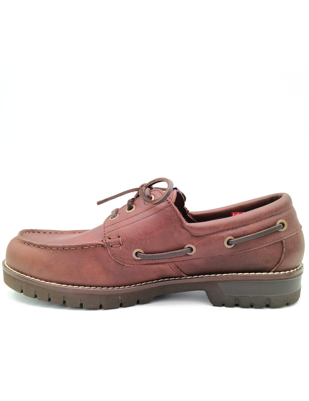 Nautico Callaghan en piel marron impermeables