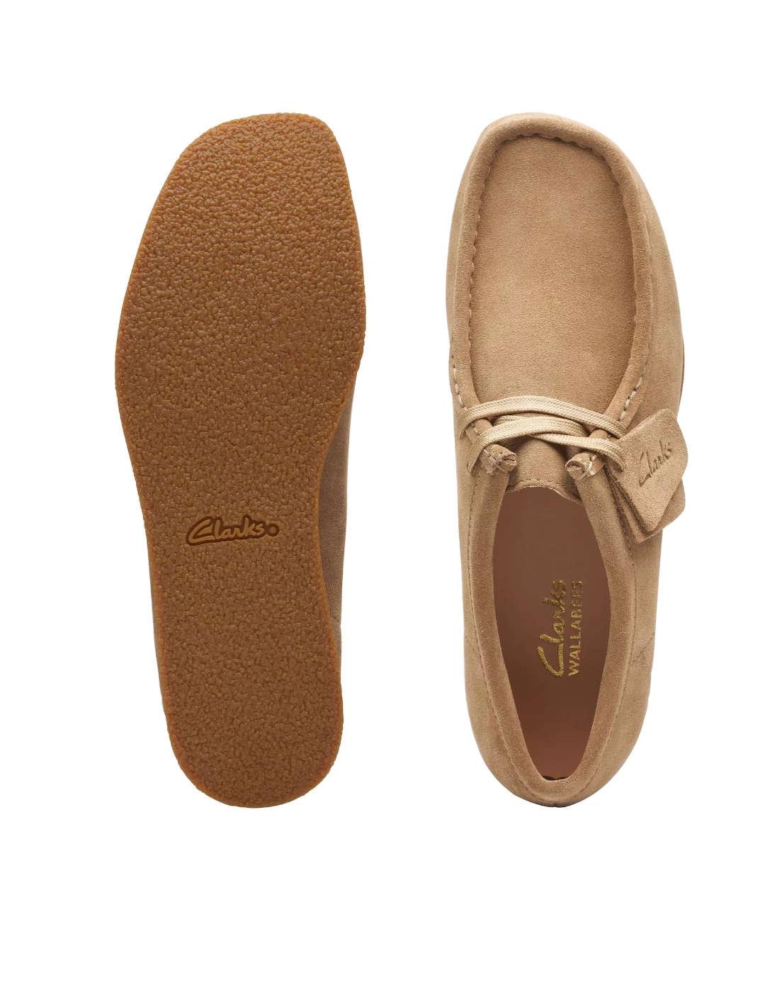 Zapato Clarks Wallabee evo dark sand mujer