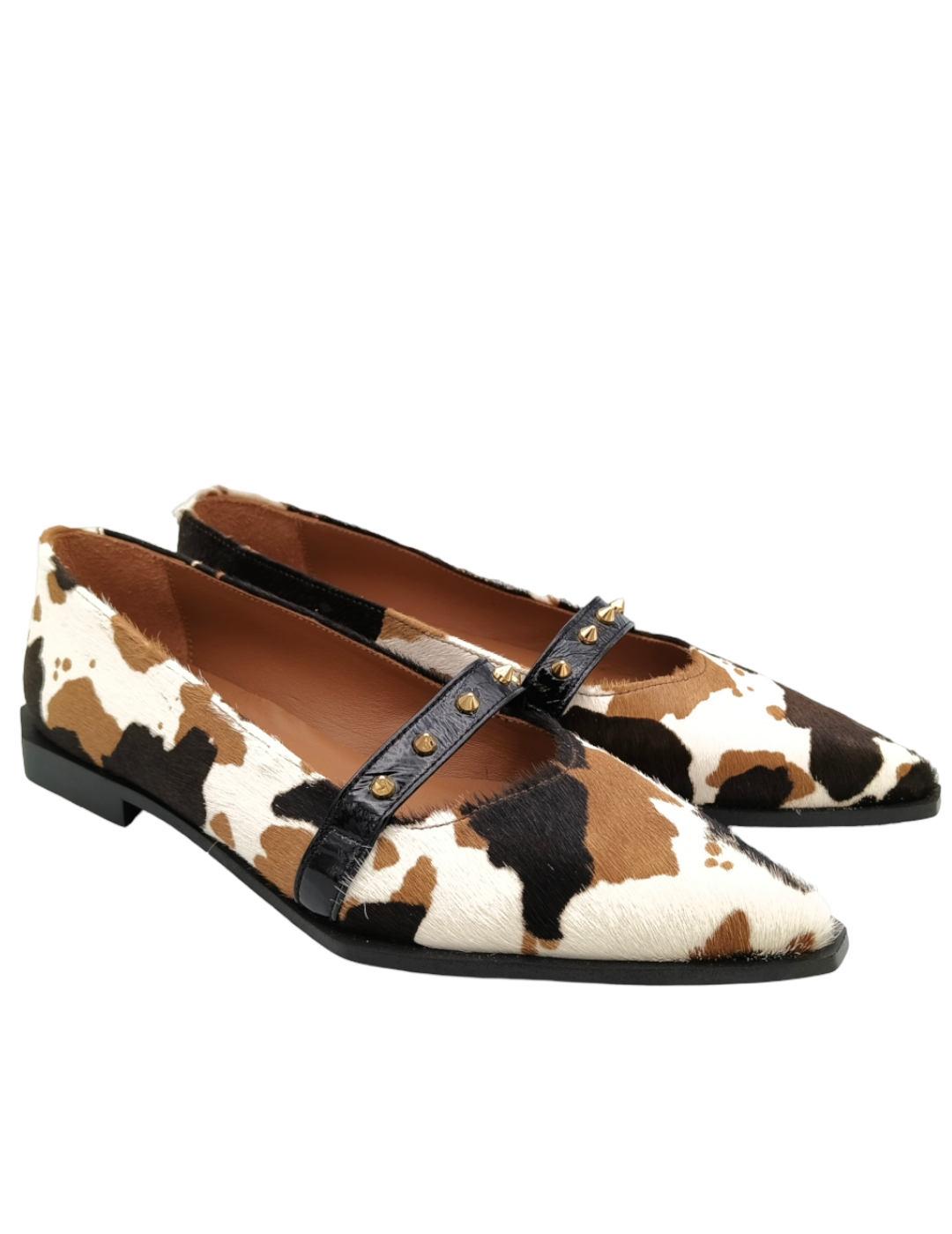 Bailarina Nemonic estampada de pelo mujer