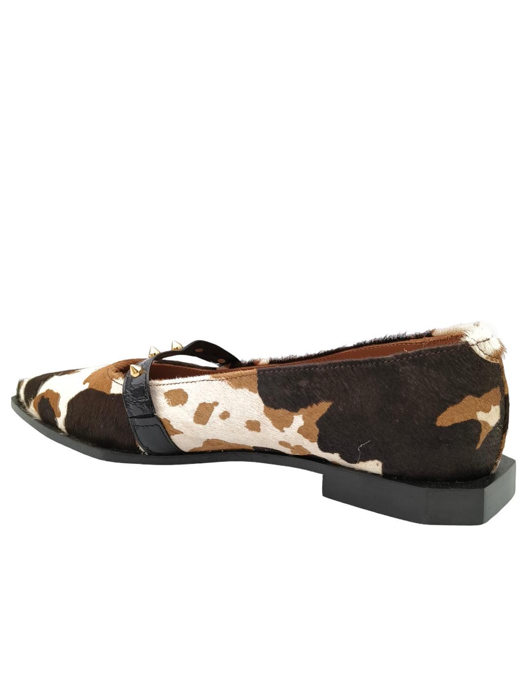 Bailarina Nemonic estampada de pelo mujer