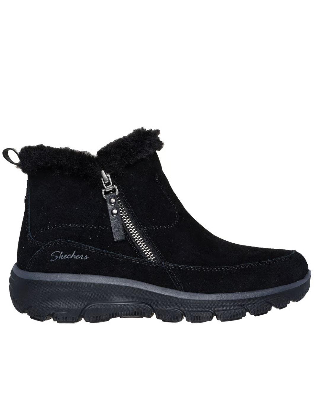Botines de pelo Skechers en negro mujer